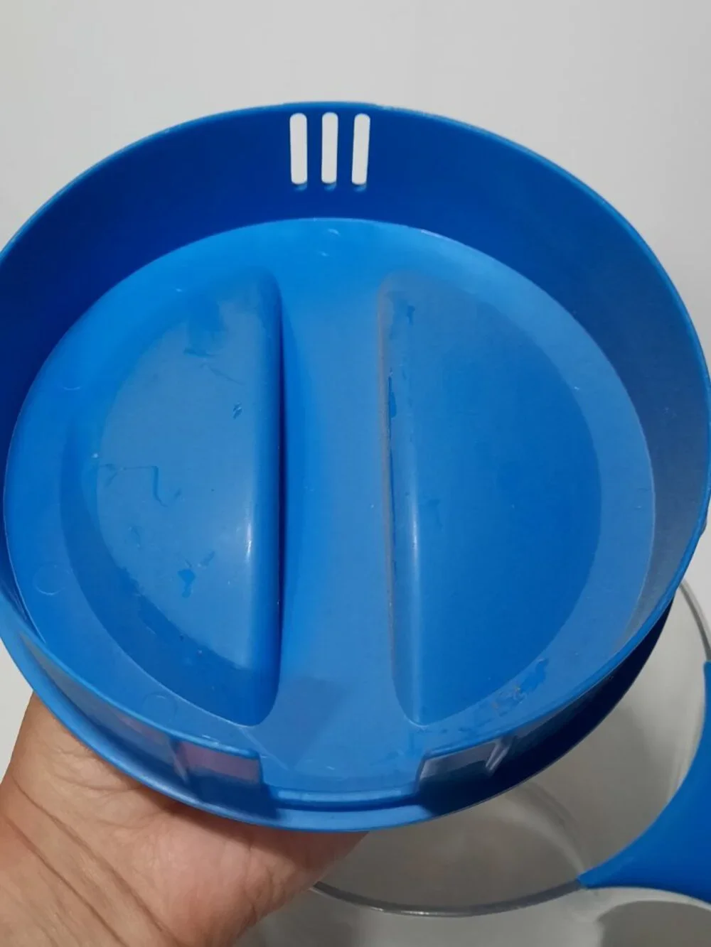 Mr Coffee TM70 Iced Tea Maker 3 Qt Oval Pitcher Blue Lid Replacement Part